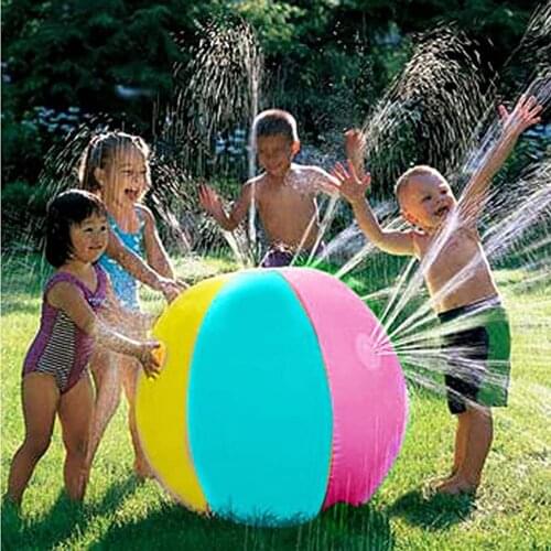 Childrens Inflatable Sprinkler Summer Garden Pool Beach Toy Cushion Home Beach Outdoor Cool Water Ball Fun Swiming Pool