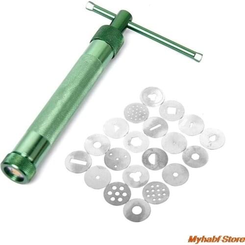 Cake Paste Extruder Stainless Steel Clay Extruders Sculpture Machine Gun Fondant Cake Sculpture Polymer Modeling Tool Cake Decor