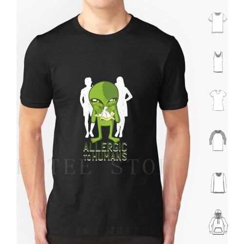 T Shirt Print Cotton Extraterrestrial Being From Another Star Extraterrestrial Creature Little Green Male Marsianer Martian