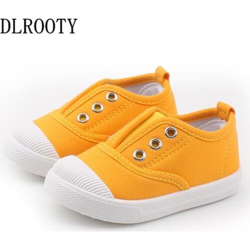 Canvas Children Shoes Sport Breathable Elastic Band Boy Girl Sneakers Kids Casual Child Flat Soft Running Autumn Spring