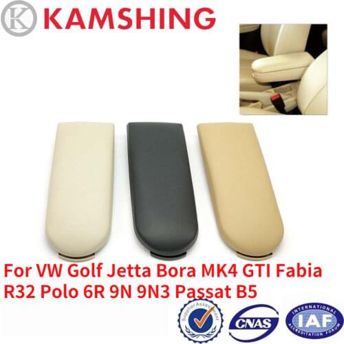 CAPQX Center Console Armrest Cover For VW Golf Jetta Bora MK4 GTI Fabia R32 Polo 6R 9N 9N3 Passat B5 Beetle Lavida Seat ibiza 6J