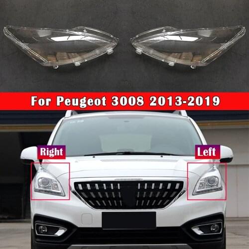 Car Headlamp Lens For Peugeot 3008 2013 2014 2015 2016 2017 2018 2019 Car Replacement Auto Shell Cover Auto Head Lamp Light Case