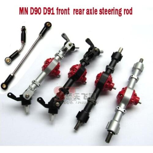 MN Model 1:12 D90 D91 RC car spare parts upgrade metal gear front axle rear axle bridge shell steering pull rod