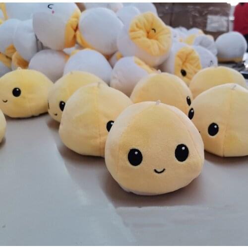 Cartoon Reversible Flip Stuffed Plush Toys For Children Soft Mini Round Doll Pendant Kawaii Animals Creativity Toy Dropshipping