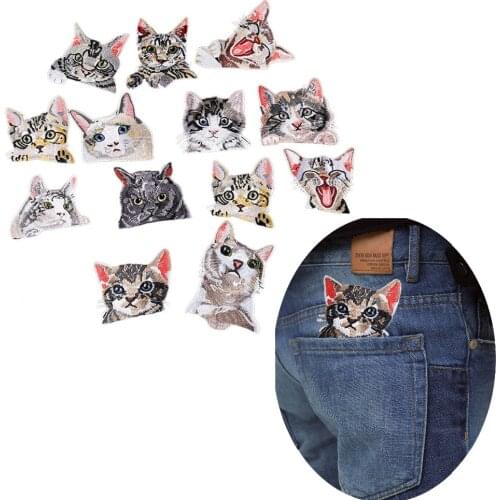 Animal Patches High Quality Lifelike 3D Embroidery Patch For Clothes Fabric Stickers Iron On patch badge Jeans Pocket applique