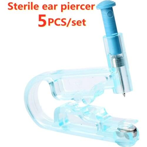 Disposable Sterile Ear Piercing Unit Ear Studs Piercing Gun Safe Asepsis Body Ear Pierce Kit Ear Piercing Gun Safety Ear Stud