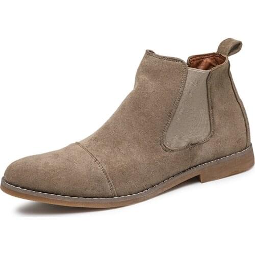 Autumn Winter Men Boots British Style Chelsea Boots Elegant Fashion Men Western Boots Comfortable Vintage Classic Ankle Boots4