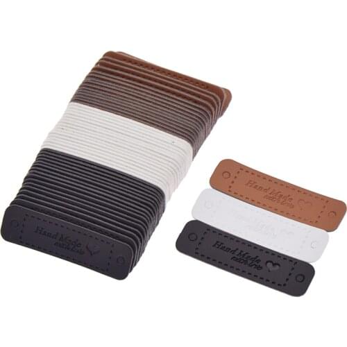 Personality DIY Handmade Synthetic Leather Clothes Labels For Tailor Quilting Craft Jeans Bags Shoes Decoration