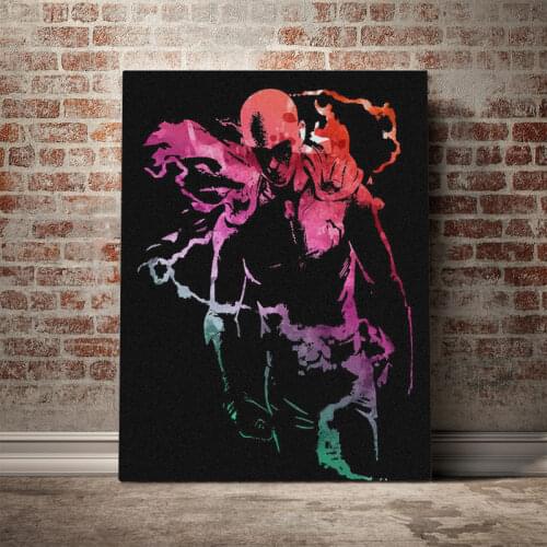 Saitama One Punch man manga poster Canvas Wall Art Decoration prints for living Kid Children room Home bedroom decor Painting