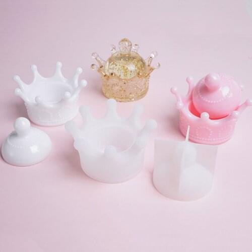 DIY Eggs Storage Box Mold Crystal Epoxy Set Table Decoration Jewelry 3D Crown Molding Hanmade UV Resin Glue Silicone Molds Craft