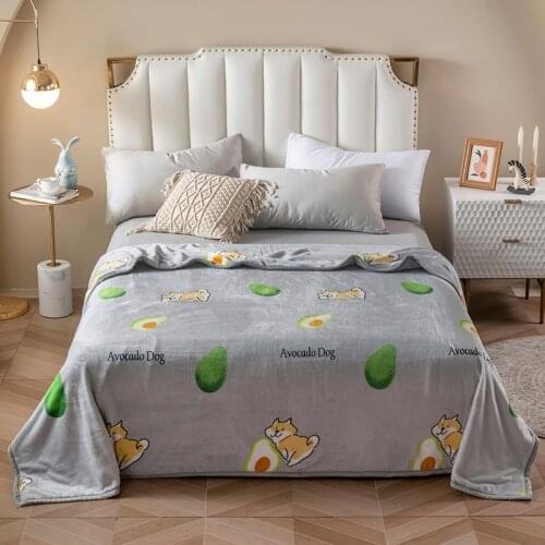 Gray Soft Warm Coral Fleece Blanket Sheet Bedspread Sofa Throw Light Thin Mechanical Wash Flannel Blankets SSXYH
