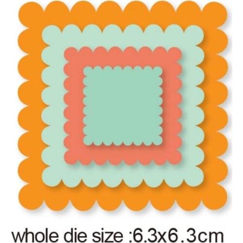 Layers Square frame Metal Cutting Dies 2020 new Scrapbooking Stencil DIY Paper Card Decorative Embossing Die Cut Craft Dies