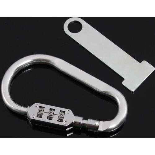 Universal Silver 3-Digit Combination Helmet Security Lock T-bar For Honda Kawasaki Yamaha Harley KTM Suzuki Dirt Bike
