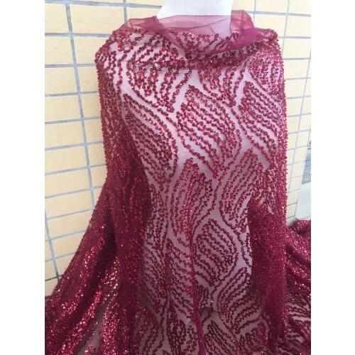 Best quality embroidered African Tulle Lace Fabric African French Lace Fabric SYJ-666832 with embroidery