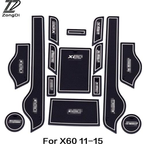 ZD 15pcs Special For Lifan X60 Accessories 2011 2012 2013 2014 2015 Car Cup Mat Door Gate Slot Pad Stickers