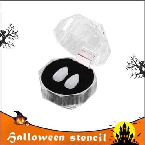 Multisize Vampire Teeth Fangs Dentures Props Halloween Costume Props Party Supplies Holiday DIY Decorations Horror Adult For Kid