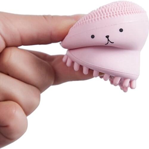 1Pc Small Octopus Silicone Face Cleansing Brush Pore Cleaner Exfoliator Blackhead Remover Soft Face Scrub Beauty Washing Brush