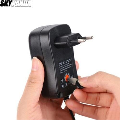 3-12V 12W Adjustable DC Output Power Supply With 6 Models Plug EU US UK Plug 100-240V AC Input 120cm Cable Charger Adapter