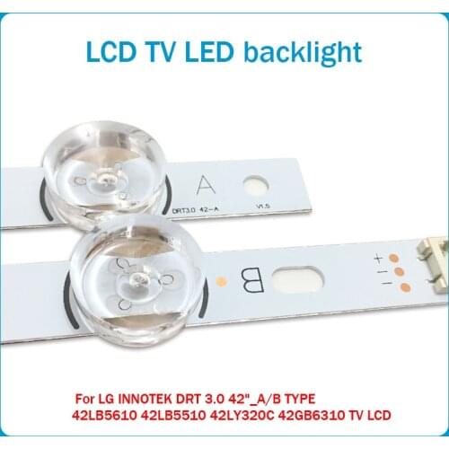8 PCS(4*A,4*B) LED strips substituted new for LG INNOTEK DRT 3.0 42"-A/B Type 6916L 1709B 1710B 1957E 1956E 6916L-1956A