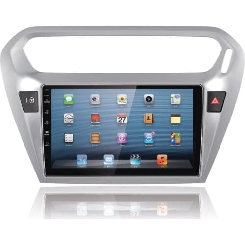 9 inch Screen Pure Android 5.1.1 System Car DVD Player GPS Navigation Radio System for Citroen Elysee, for Peugeot 301 2015