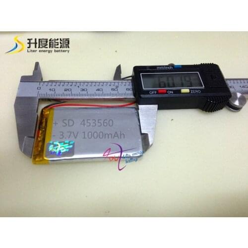 Shenzhen battery manufacturer 1000mah lithium ion polymer battery 3.7v 453560 tablet battery