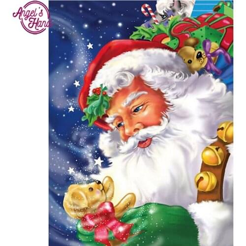 5D DIY Diamond Embroidery Santa Claus and cubs Diamond Painting Cross Stitch full Square Rhinestone Mosaic decoration