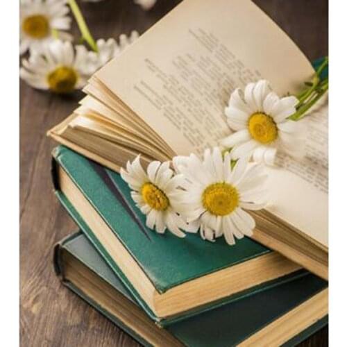 5D DIY Diamond Painting Square/Round Diamond Landscape Picture Book Flower Picture Cross Stitch Embroidery Home Decor WG2873