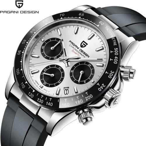 PAGANI DESIGN 2021 New Top Luxury Fashion Business Men' Quartz Watch Automatic Date Waterproof Chronograph Japan VK63 Clock Male