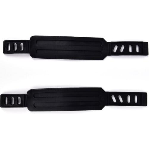 Black Bicycle Pedal Straps Belts Cycling Fix Bands Tape Generic For Most More Stationary Fitness Exercise Bike 1 Pair