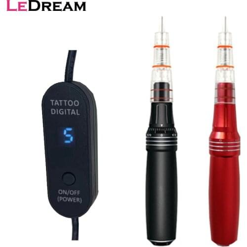 Electric Auto Rotary MTS Derma Therapy Makeup Tattoo Pen Machine Digital Controller For Eyebrow Lip Line Permanent Makeup