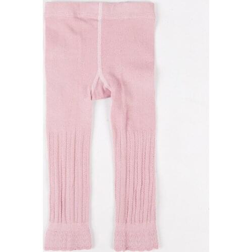 Baby Girls Leggings Knitted Legging Pants Sweet Baby Autumn Warm Pants Children Kids Trousers Clothing Elastic Waist