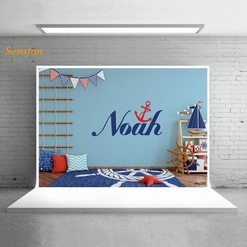 LEVOO Custom Background Nautical Theme Interior Decor Newborn Photography Backdrop Photo Background Photo Studio Photozone