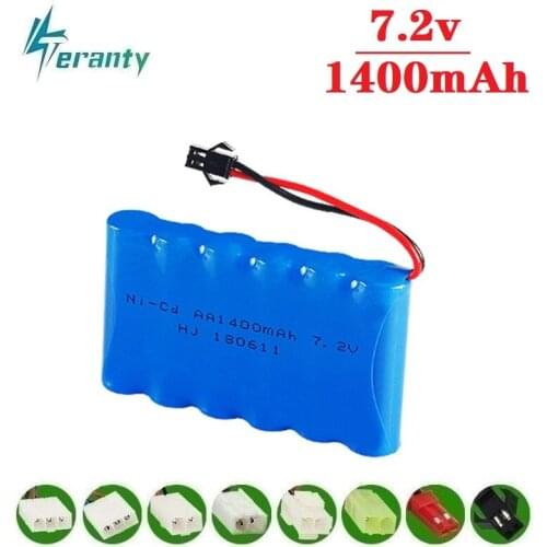 M Model ) 7.2v 1400mah NiCD Battery For Rc toys Car Tanks Trains Robot Boat Gun Ni-CD AA 700mah 7.2v Rechargeable Battery 1Pcs