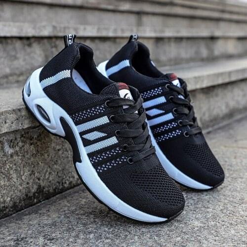 New 2021 Mens Shoes Fashion Breathable Sports Shoes Low-top Cushion Shock Absorption Running Shoes Casual Light Mens Net Shoes