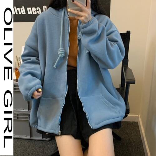 Olive Girl Kangaroo Sweatshirts For Women