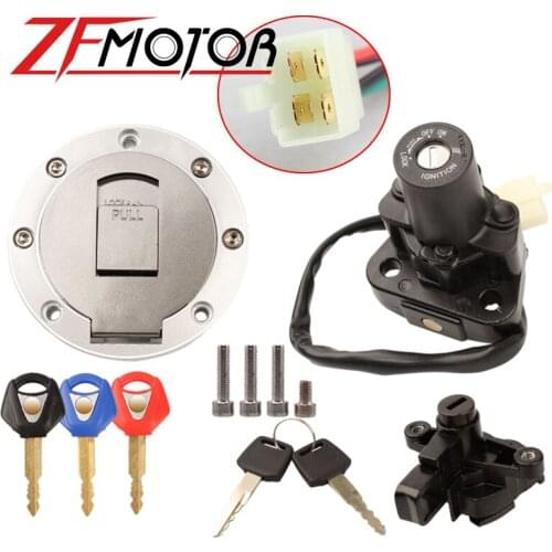 Motorcycles Ignition Switch Gas Cap Seat Key Lock Set For Yamaha XJR XJR1200 XJR1300 XJR400 FZ400