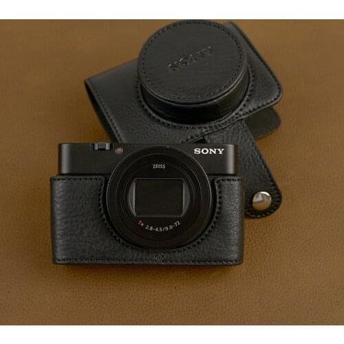 Genuine Leather Half Case for Sony RX100M7 RX100M6 M5 M4 M3 M2 Full Protection bag Case
