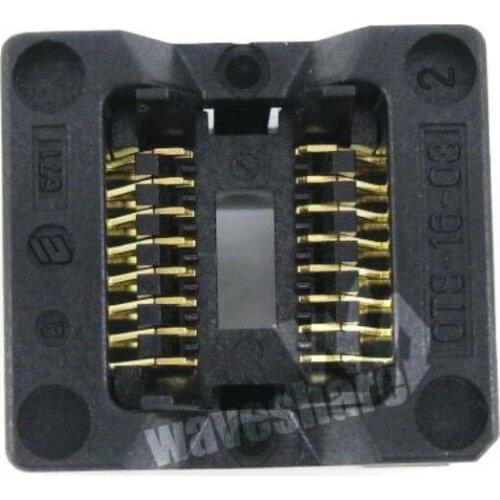 SOP8 SOP16 SO8 SO16 SOIC8 SOIC16 OTS-16-1.27-03 Enplas IC Test Burn-in Socket Programmer Adapter 1.27mm Pitch 3.9mm Width
