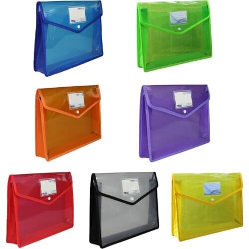A4 B4 Transparent Document Storage Organizer Three-Dimensional File Bag Papers Pouch Folder