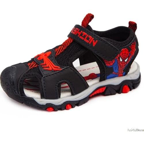 Baby Boys Sandals Shoes Summer Kids Beach Children Shoes Cartoon Spiderman Boys Sandal Baby Sandals Soft Toddler Kids Sandals
