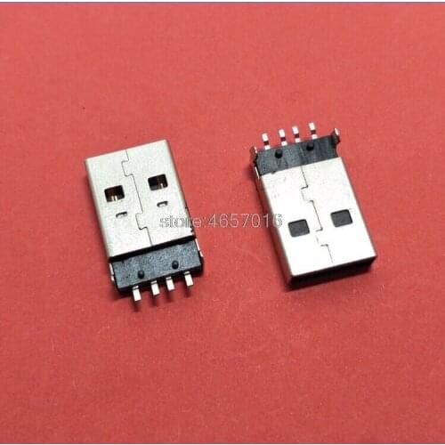 USB PCB Connector Plug 180 degree SMT SMD Male USB Connectors