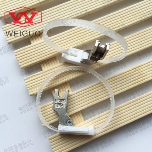T35 flat wagon left roller presser foot Down jacket zipper presser foot Plastic left unilateral roller presser foot