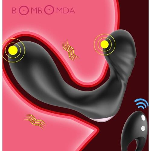 Vibrator Sex Toys For Men Prostate Massage Vibrator Dildo Butt Plug Anal Heating Wireless Remote Vibrator USB Charging Adult Toy
