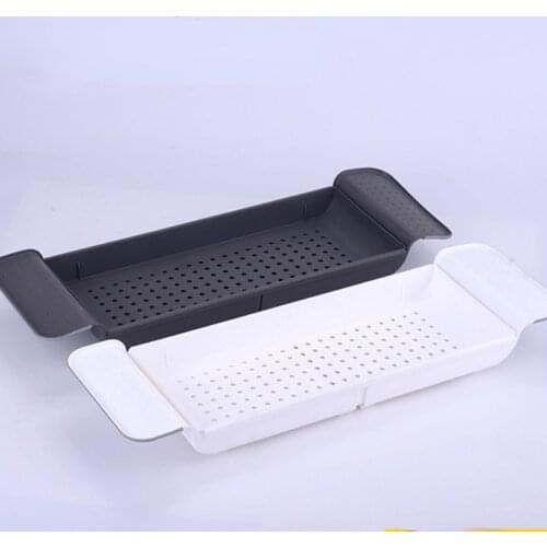 Retractable Bathtub Storage Rack Bath Tray Shelf Bath Toys Organizer Bathroom Tools Towel Storage Shelf Kitchen Holde NJ72619