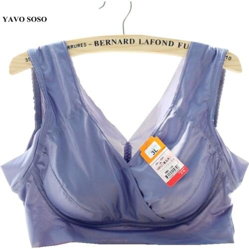 YAVO SOSO No Rims Sexy Lingeries Underwears Women bras plus size 8XL Bra womens Vest