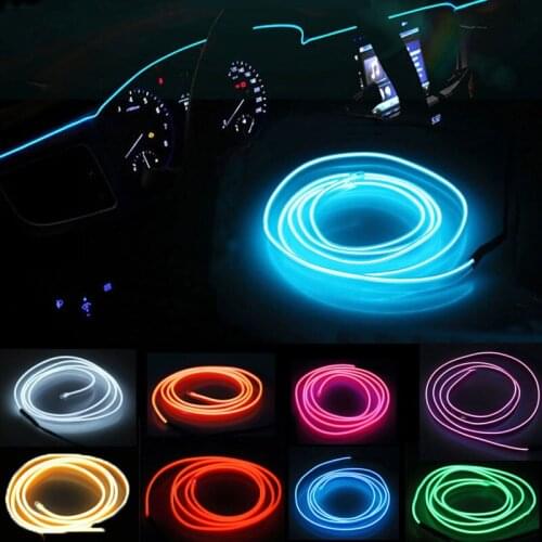 1M/2M/3M/4M/5M atmosphere lamps car interior ambient light cold light line diy decorative dashboard console door car styling LED