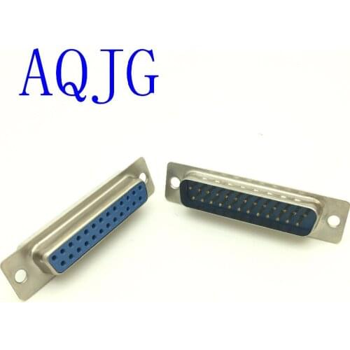 10PCS 25 Pin D-SUB DB25 Pin Male Female Solder Type Welding Connector DIY Top Sale 5pcs Male 5pcs Female