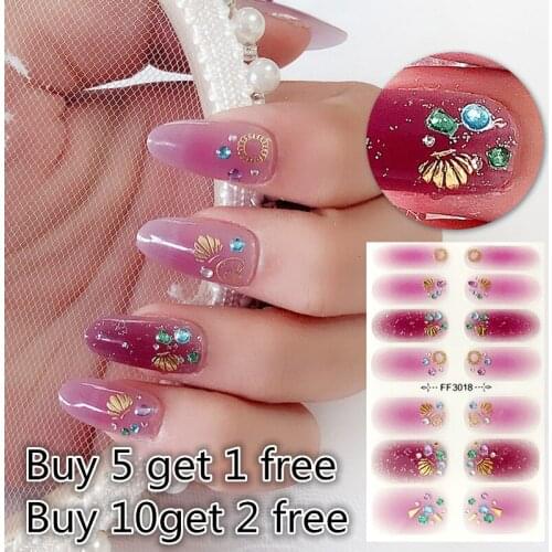 40 Colors Nail Polish Stickers 3D Nail Sticker Waterproof Adhesive Full Wraps Manicure Stickers for Women Drop Ship Nail Decal