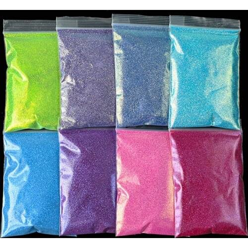 50g(1.76Oz) 0.2/0.4/1mm Holographic Nail Art Glitter Powder For Crafts Diy Laser Sequins Eyeshadow Shiny Nail Glitter Powder T#4