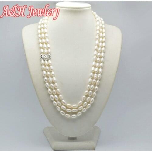 Женские ожерелья из жемчуга Ainicin China At AliExpress